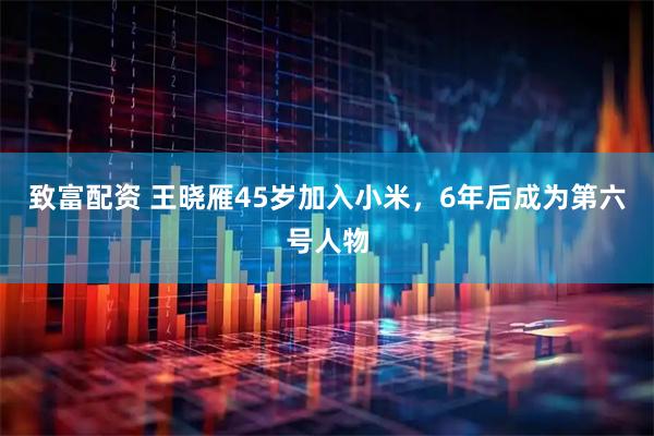 致富配资 王晓雁45岁加入小米，6年后成为第六号人物